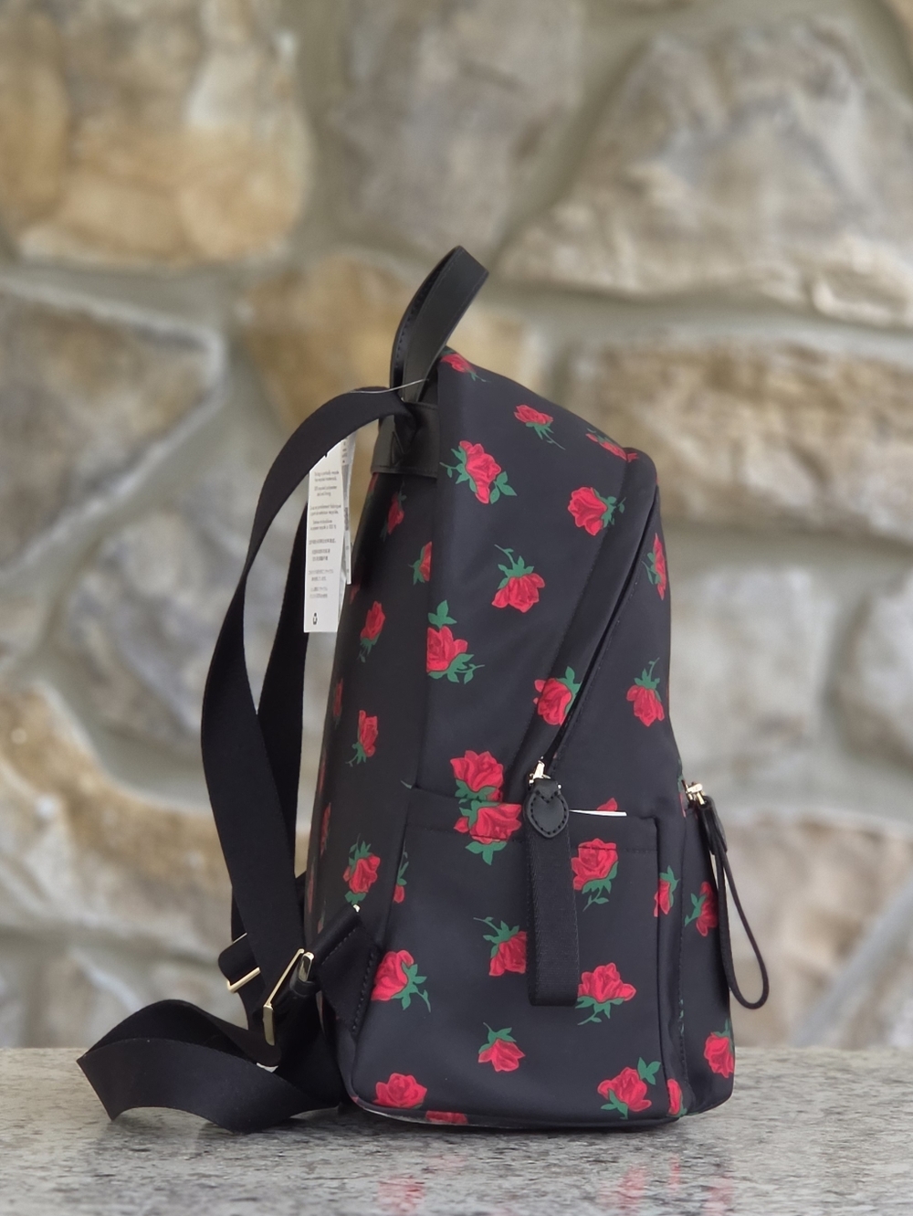 Kate Spade Chelsea Rose Toss Print Medium Backpack - Picture 2 of 8